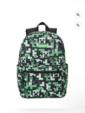 Minecraft Pixel Camo Green Backpack